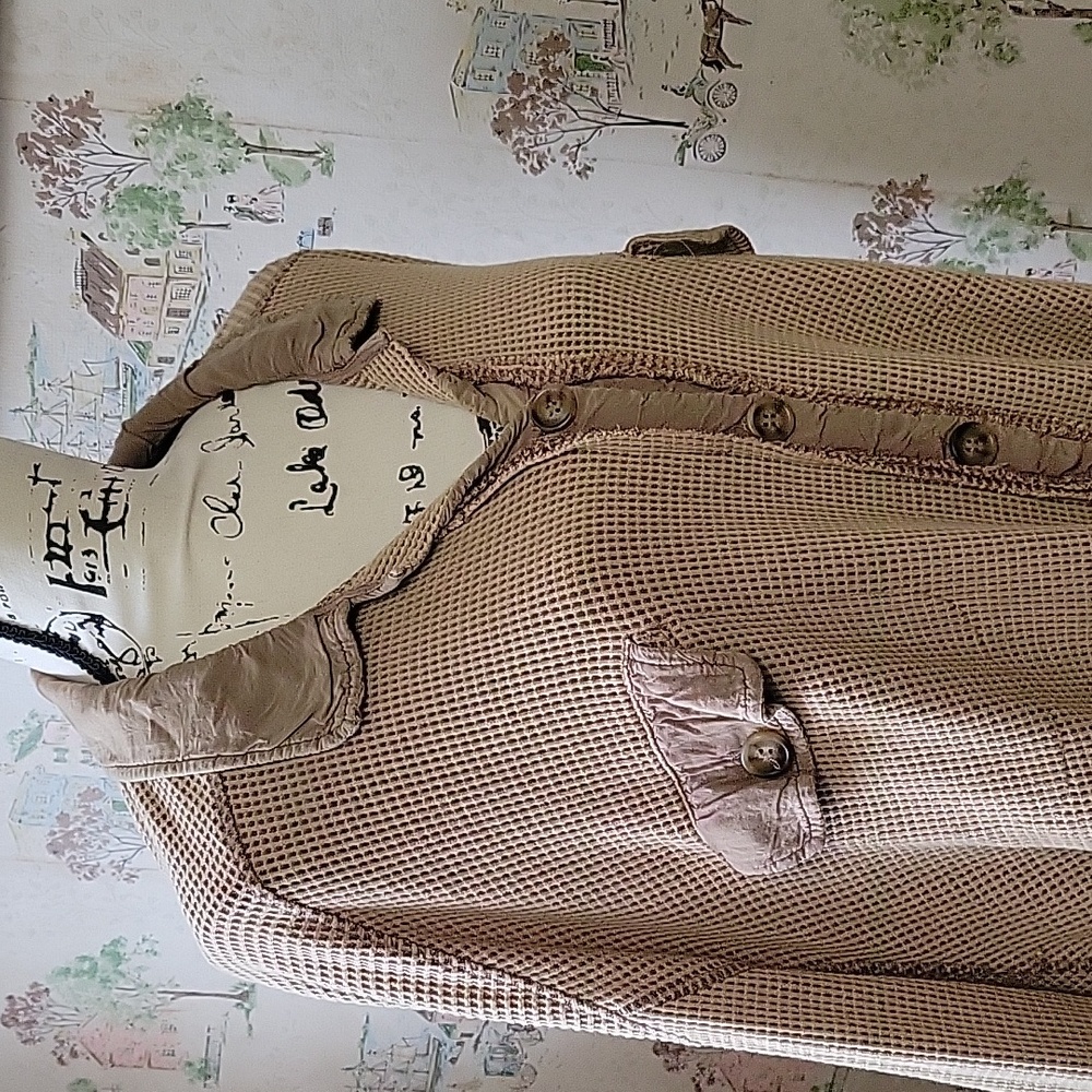 Ladies Waffle Style Button Up - image 2